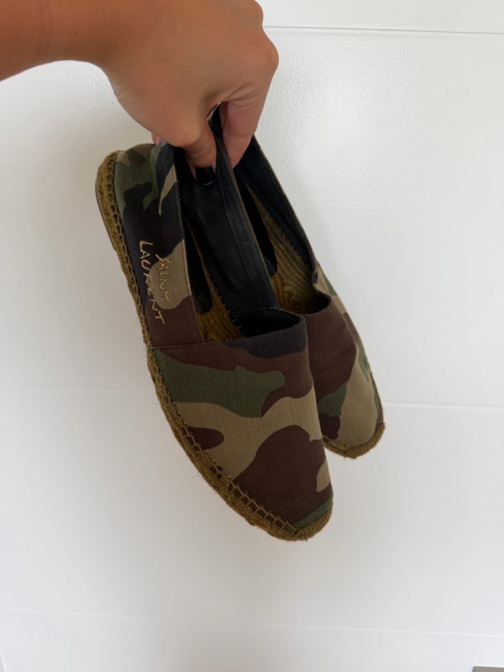 Saint Laurent Camouflage Espadrilles - Picture 2 of 6